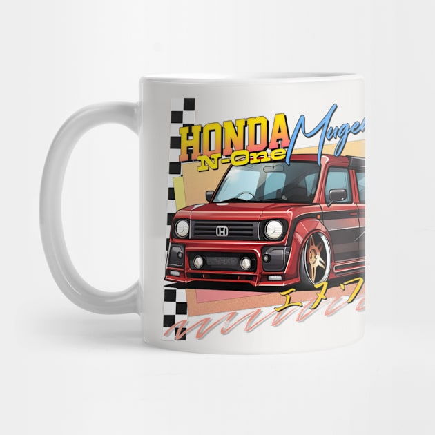 Honda N-One Mugen  // Retro Classic Car Lover Design by DankFutura